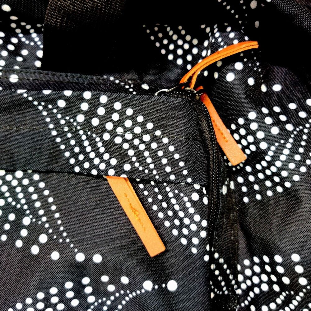 Warrior2 Black Duffel Bag Gym Travel Yoga Weekender Duffle Carryall Dot Print - Picture 4 of 6